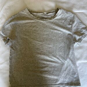 Abercrombie & Fitch Light Grey Essential Baby Tee